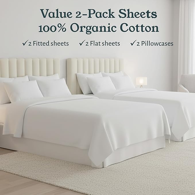 California Design Den 2-Pack Twin XL Sheet Sets - Image 4