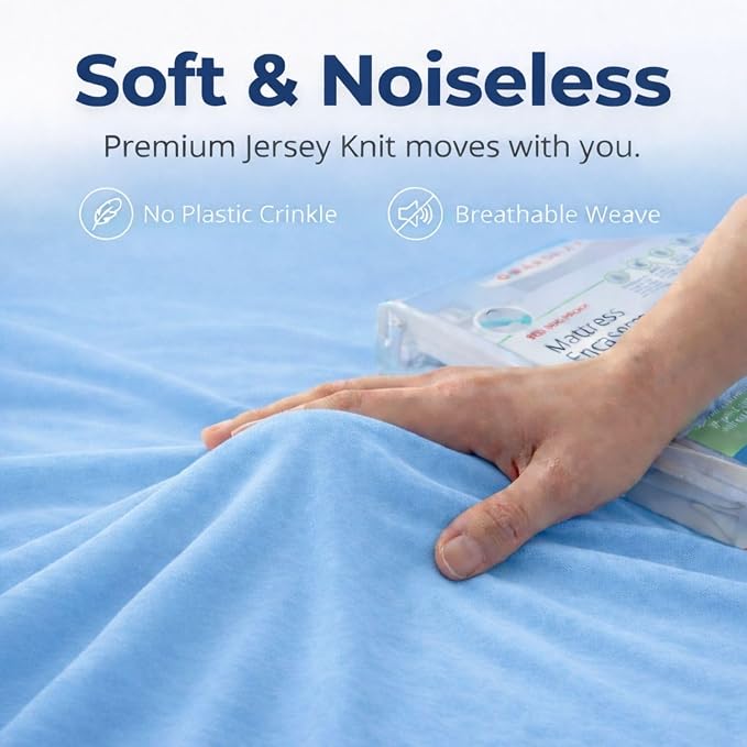 Guardmax Jersey Knitted Crib Size Zippered Mattress Encasement - Image 7