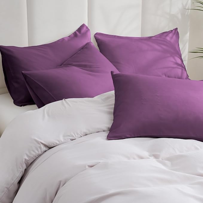 ZPECC Pillow Cases Queen Size Set of 4, 20x30 Envelope Closure Pillowcases - Image 2
