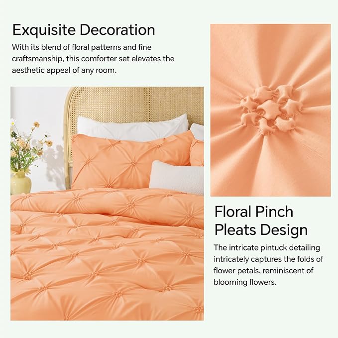 BEDELITE Apricot Twin Comforter Set - Image 4