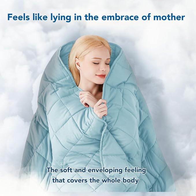 Topcee Weighted Blanket for Adults Twin Size Soft Cooling Heavy Blanket Sleeping - Image 4