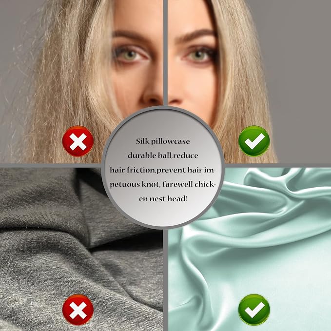 Silk Pillow Cases 2 Pack, Soft Breathable and Sliky Queen Size Pillow Cases Set - Image 5