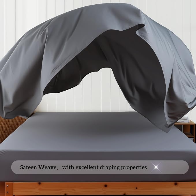 Cotton Flat Sheets Only, 600 TC 100% Cotton Flat Sheet Top Sheet Only, Full - Image 9