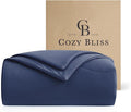 Cozy Bliss Cooling Comforter King Size, Reversible Lightweight Cooling Blankets by CozyBliss