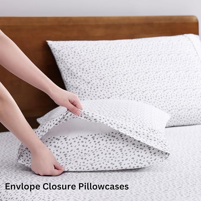 LANE LINEN 100% Organic Cotton Twin Bed Sheets, Mercerized Cotton Fully - Image 5
