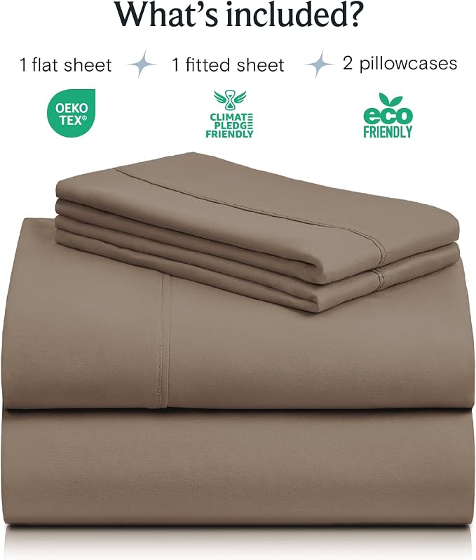 LuxClub 4 PC King Sheet Set, Breathable Luxury Bed Sheets, Deep Pockets 18" - Image 2