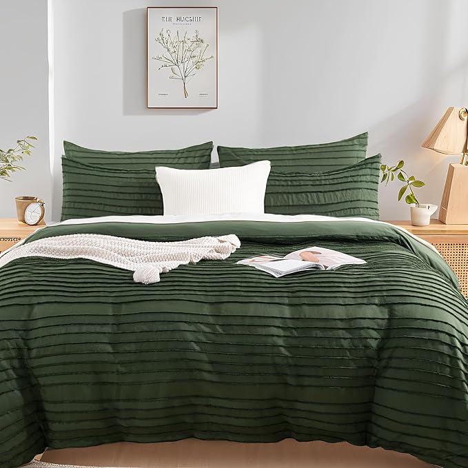 NEXHOME PRO Duvet Cover Queen, 3 Pieces Boho Tufted Duvet Cover Set, Soft and - Image 6