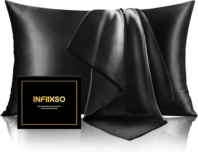 INFIIXSO Mulberry Silk Pillow Case King Size, Silk Pillowcase by INFIIXSO