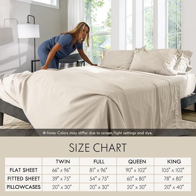 ClevaHome Full Size Sheet Set - Image 6
