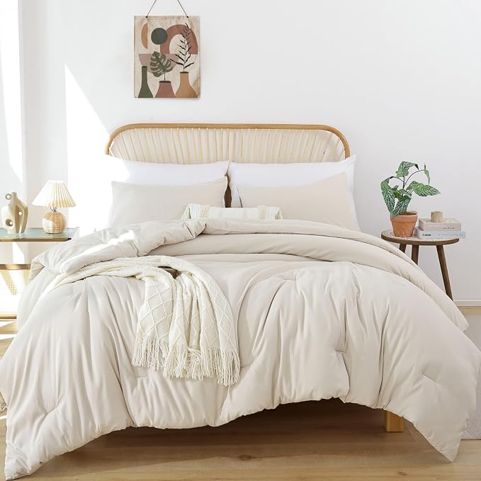 ROSGONIA Alaskan King Comforter 136x120, 1 Extra Large King Size Comforter - Image 4