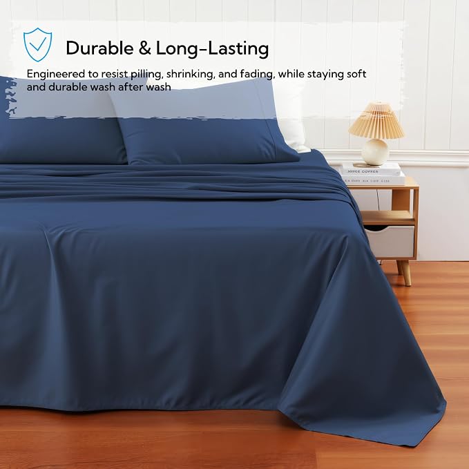 Cotton Flat Sheets Only, 600 TC 100% Cotton Flat Sheet Top Sheet Only, TwinXL - Image 5