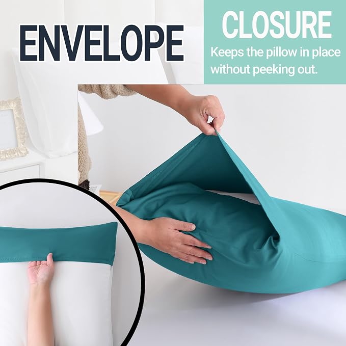 ZPECC Pillow Cases Queen Size Set of 4, 20x30 Envelope Closure Pillowcases - Image 5