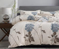 SLEEPBELLA Duvet Cover King, 600 Thread Count Cotton Botanical Flowers Pattern by SLEEPBELLA