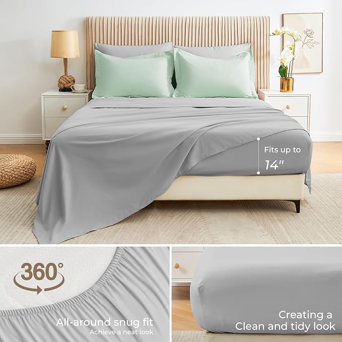 Sasttie Full Size Comforter Sets, 7 Pieces Reversible Bed in a Bag Full - Image 5