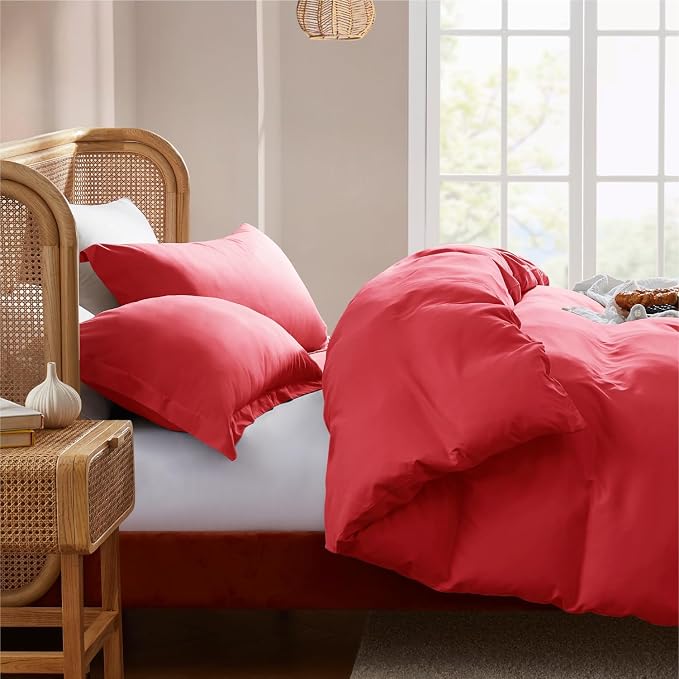 Nestl Red Duvet Cover Queen Size - Image 7