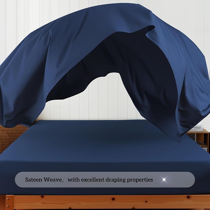 Cotton Flat Sheets Only, 600 TC 100% Cotton Flat Sheet Top Sheet Only, Queen - Image 9
