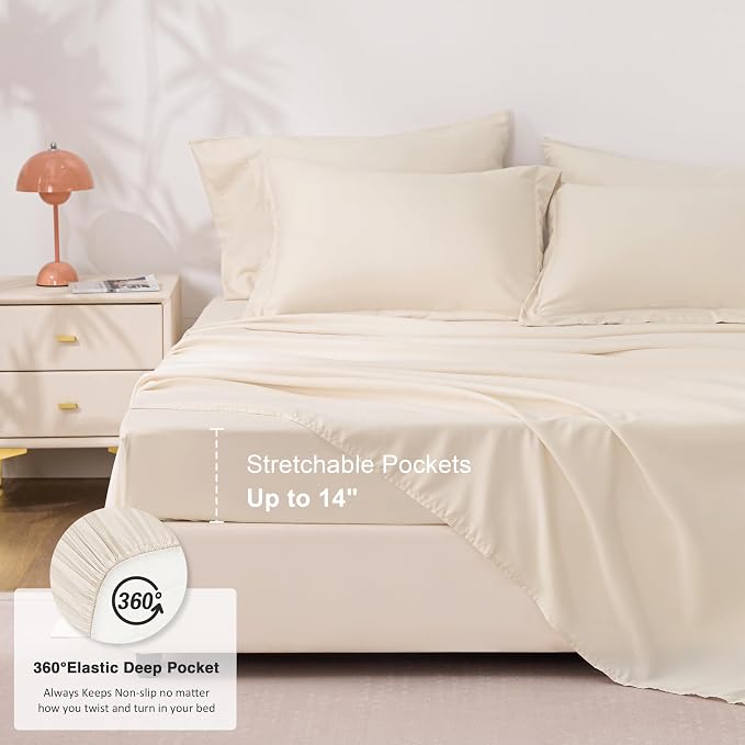 Love's cabin Full Comforter Set Beige, 7 Pieces Full Bed in a Bag, All Season - Image 6