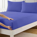 Queen Fitted Sheet Only with Full Elastic & Built in Corner Sheet Straps to by SweetHomeCollection