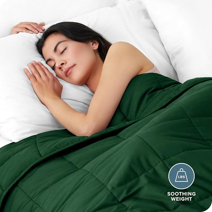 Bare Home Weighted Blanket All-Natural 100% Cotton - Image 2