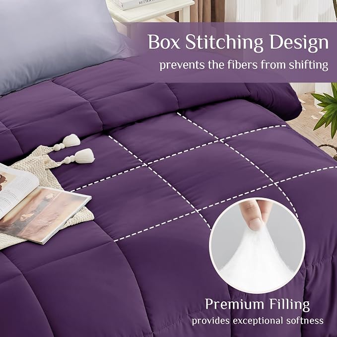 JOLLYVOGUE Full Comforter Set, Ultra-Soft Bed in a Bag Full Size 7 Pieces - Image 3