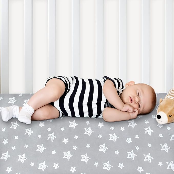 Pack and Play Sheets Boy, Mini Crib Sheets Boy, Stretchy Pack n Play Playard - Image 8