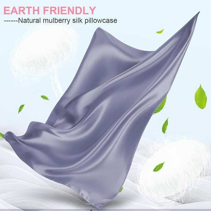 Silk Pillow Cases 2 Pack Standard Size - Image 2