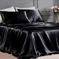 FreshCulture Satin Sheets Queen Size Bed Set- 4 Piece Luxury Soft Silky Queen by FreshCulture