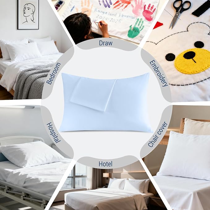 Pillowcases Standard 4 Pack, 20x26 Pillow Cases - Image 6