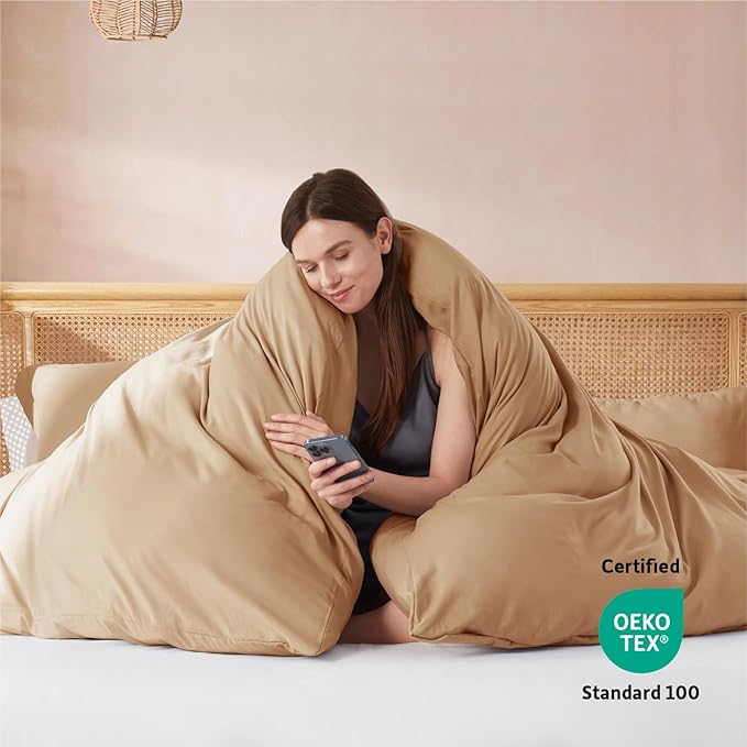 Nestl Mocha Brown Duvet Cover Full Size - Image 3