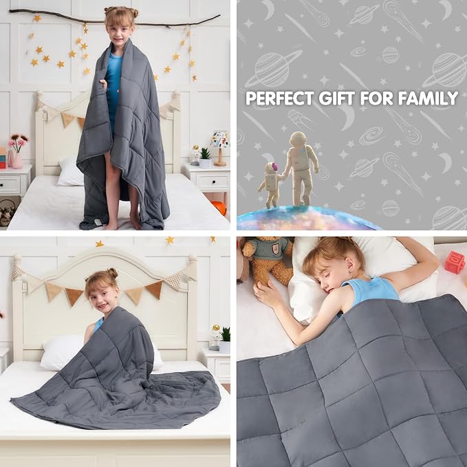 Weighted Blanket Kids 5lbs, Cooling Heavy Throw Blanket - Image 7