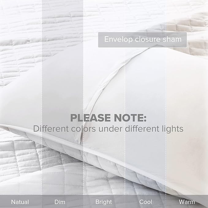 Comfort Spaces Kienna Quilt Set- Double Sided Stitching Design Summer Blanket - Image 6