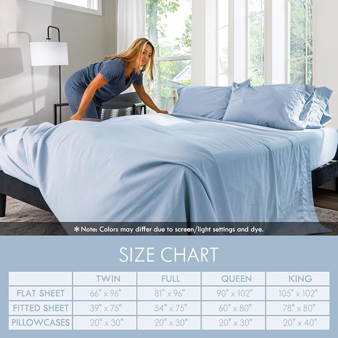 ClevaHome Twin Size Sheet Set - Image 5