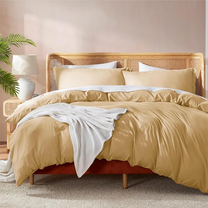 Nestl Camel Gold Duvet Cover King Size by Nestl