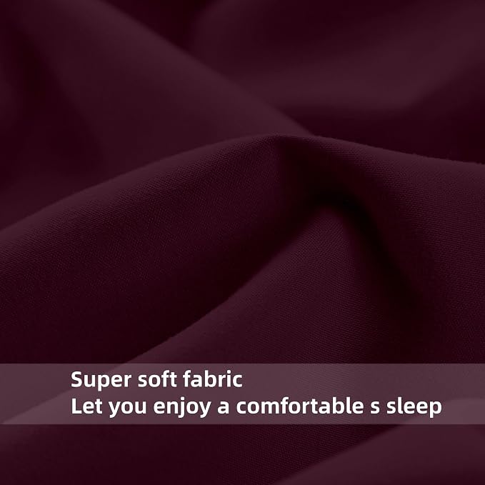 HBHLFZ Queen Fitted Sheet Only, Soft Breathable Bottom Sheet - Image 4