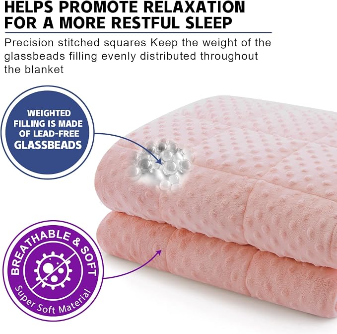 Huloo Sleep Weighted Blanket Twin 12lbs - Image 3