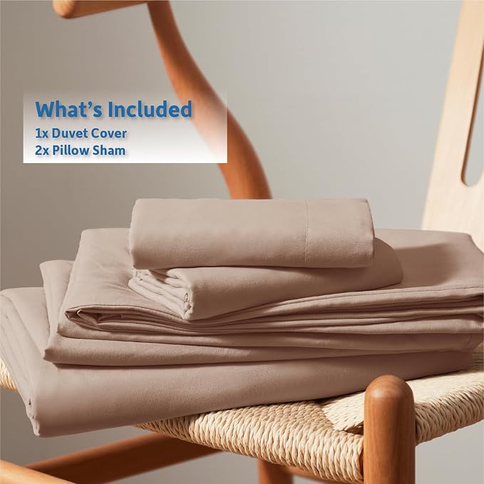 Nestl Khaki California King Duvet Cover Sets - Image 9