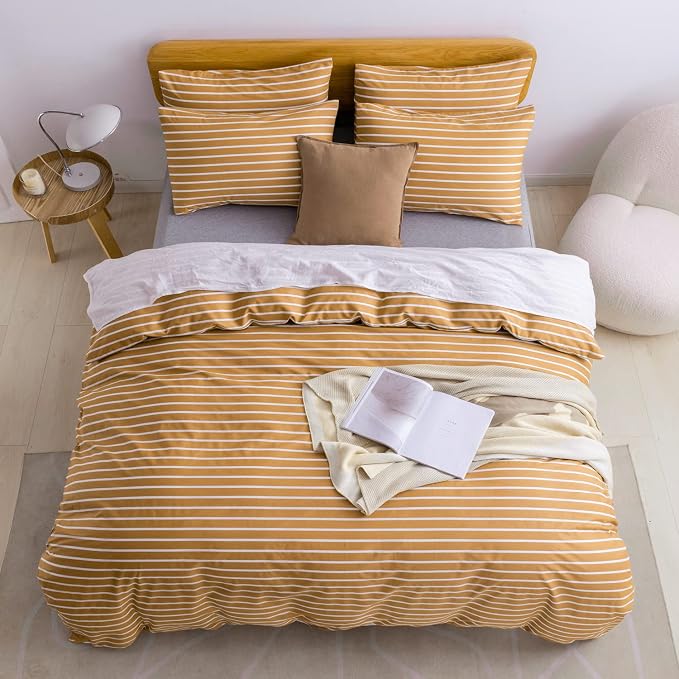 JELLYMONI Full Duvet Cover Set, Cotton Duvet Cover 3 Pieces - Image 3