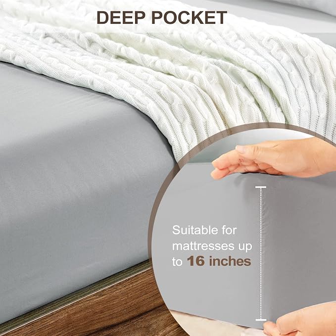 FreshCulture California King Fitted Sheet Only - Image 4