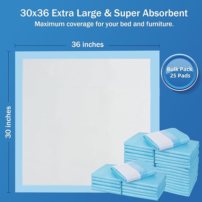 SOFYFINE Bed Pads with Adhesive Strip 30"x36" Thicken Elderly Adults - Image 5