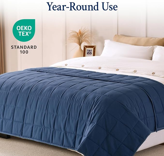 Topblan Weighted Blanket for Adults 12lbs, Soft Cooling Breathable Weighted - Image 4