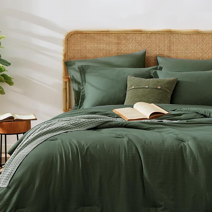 WRENSONGE Twin Comforter Set- 5 Pieces Deep Forest Twin Bed in a Bag, All - Image 3