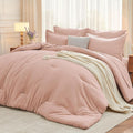 MUXHOMO 7 Pieces California King Comforter Set, Soft Bed in a Bag Cal King Size by MUXHOMO