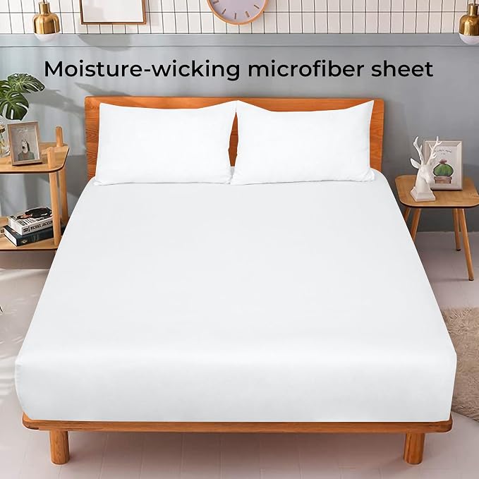 Royale Linens Fitted Sheet King - Image 2