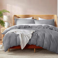 Nestl Grey Duvet Cover Full Size by Nestl