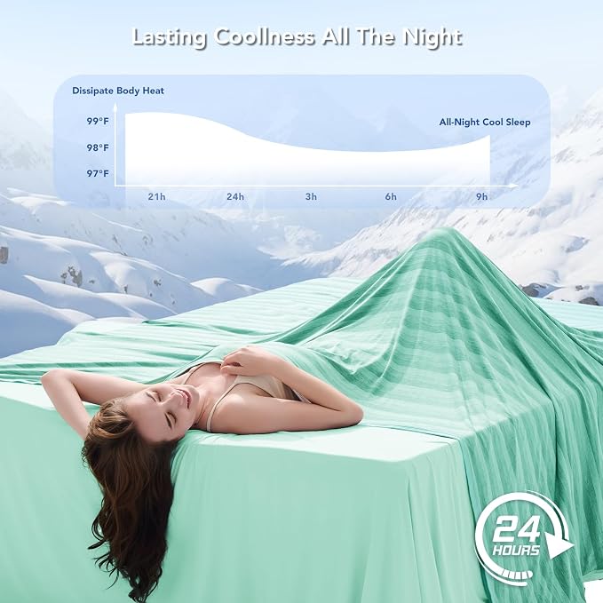 GOHERO Cooling Blanket Throw- 50"x60" Summer Cooling Throw Blanket - Image 3