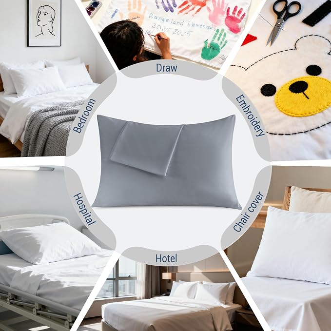 Pillowcases Queen 4 Pack, 20x30 Pillow Cases - Image 6