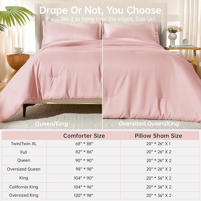MUXHOMO King Size Comforter Set, All Season Ultra Soft Down Alternative Bedding - Image 8
