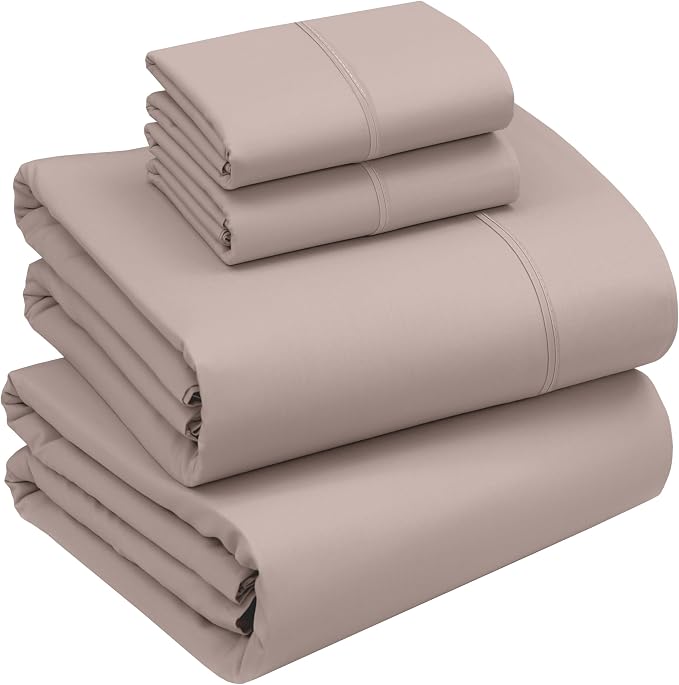 RUVANTI 100% Cotton Sheets – Queen Size Percale Bedding, Cooling & Breathable by Ruvanti