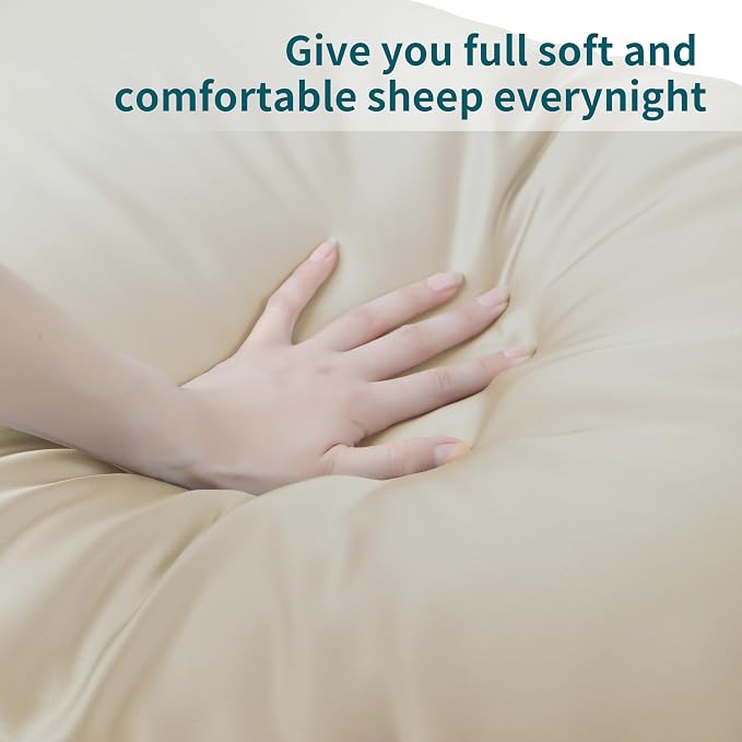 Bamboo Viscose Zippered Pillow Cases King Size Set of 2, 400 Thread Count - Image 4