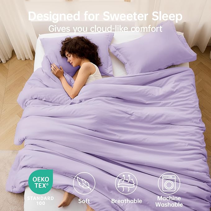 MUXHOMO Queen Comforter Set, All Season Ultra Soft Down Alternative Bedding - Image 2